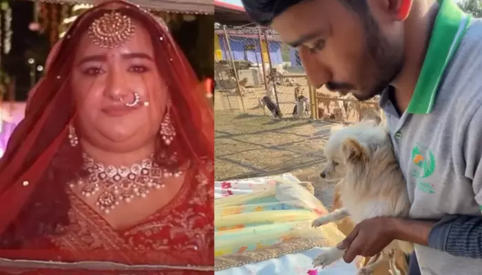 Bride’s Bridal ‘Chaadar’ Has A Furry Tale; Covered In Paw Prints, ‘Kaleera’ Have Dog Faces