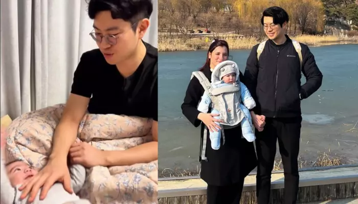 Korean Father Leaves His Baby In Joy After Singing Lata Mangeshkar’s Famous Song, ‘Chanda Hai Tu’