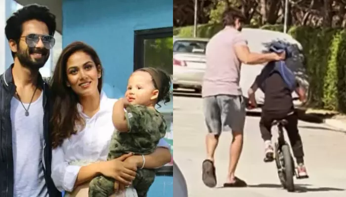 Shahid Kapoor’s Unique ‘Towel’ Method Of Teaching Son, Zain To Ride A Cycle, Leaves Fans In Splits