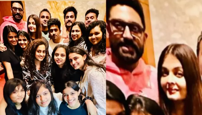 Aishwarya Rai Mushily Poses With Abhishek At A Cousin’s Wedding, Aaradhya Looks Cute, Netizens React