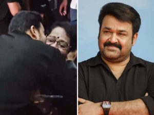 VIDEO: Mohanlal kisses Prithviraj Sukumarans mother at L2:&hellip;