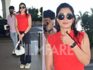 Pics: Rashmika Mandanna Spotted At Mumbai Airport 