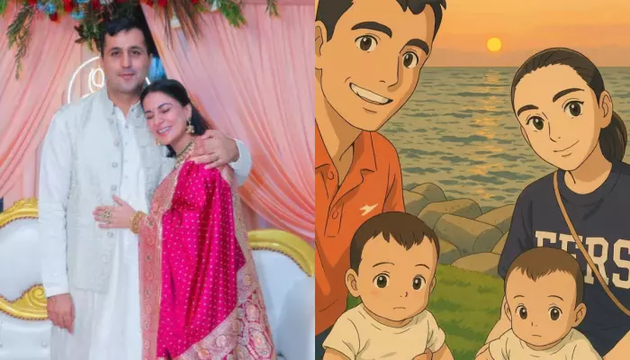 Shraddha Arya And Her Husband, Rahul Nagal, Reveal Their Twins’ Names With Ghibli-Style Pictures