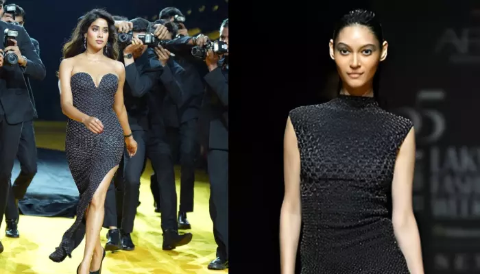 Internet Is Obsessed With The Model Who Was Behind Janhvi At LFW, Users React ‘You Overshadowed Her’