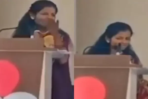20-Year-Old Student Giggles During Speech At College Function,…