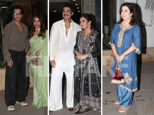 Rajkummar Rao Diana Penty And More Arrive At Huma Qureshiâs Eid Party