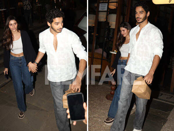 Ishaan Khatter snapped with rumoured girlfriend Chandni Bainz