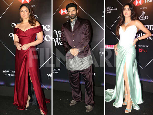PICS: Aditya Roy Kapur Kareena Kapoor Khan and more arrive at Vivienne Westwoods first show in India