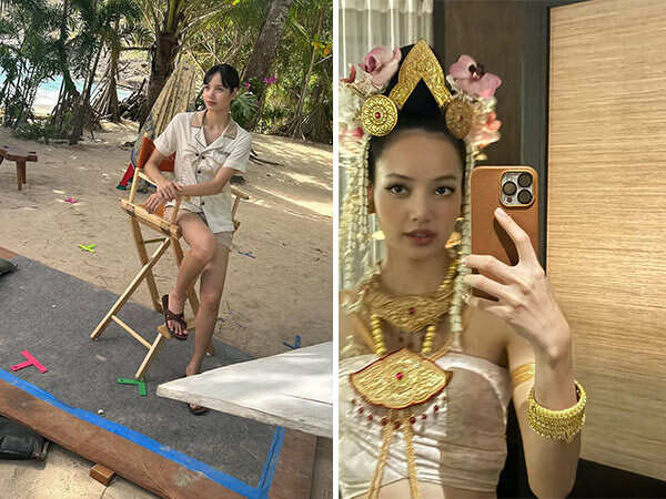 Blackpinks Lisa shares BTS pics from The White…