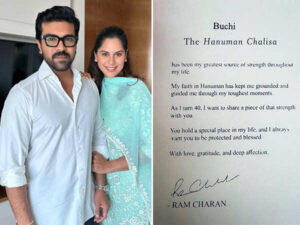 Ram Charan and Upasana gift Hanuman Chalisa and&hellip;