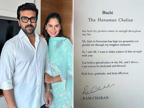 Ram Charan and Upasana gift Hanuman Chalisa and&hellip;