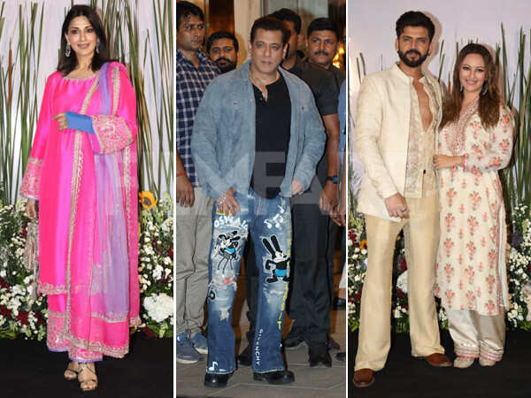 Salman Khanâs Eid bash: Sonakshi Sinha Zaheer Iqbal and more attend
