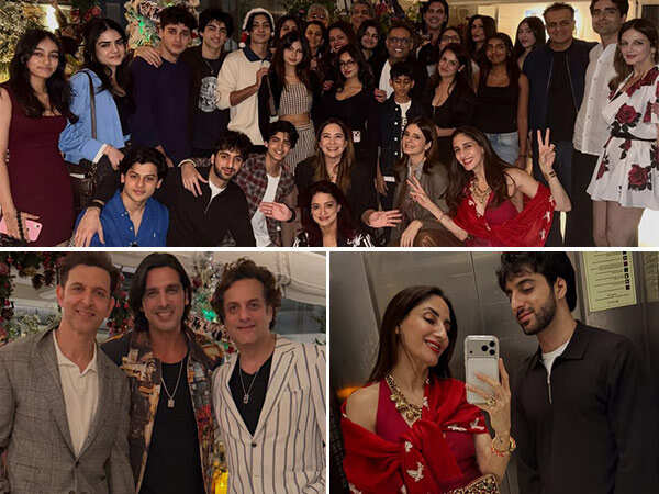 Inside Sussanne Khanâs Christmas Dinner With Hrithik Roshan Saba Azad and Family