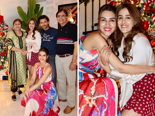 PHOTOS: Kriti Sanon Celebrates Christmas With Nupur Sanon Stebin Ben and Family