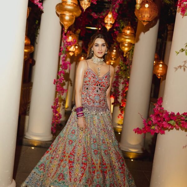 Kriti Sanon’s Abhinav Mishra lehenga turns mirror work&hellip;