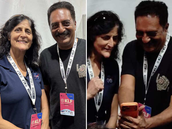 Photos: Prakash Raj Meets Sunitha Williams