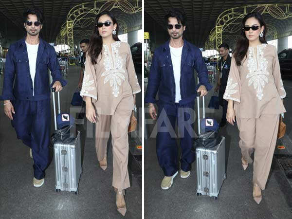 Shahid Kapoor and Mira Kapoor flaunt their airport style amid O Romeo buzz