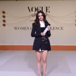 Aneet Padda cut through classic suiting in Balmain for Vogue Values: Women of Excellence