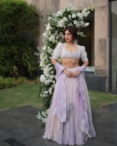 Bhumi Pednekkar aces Regencycore in a pastel Shehla&hellip;