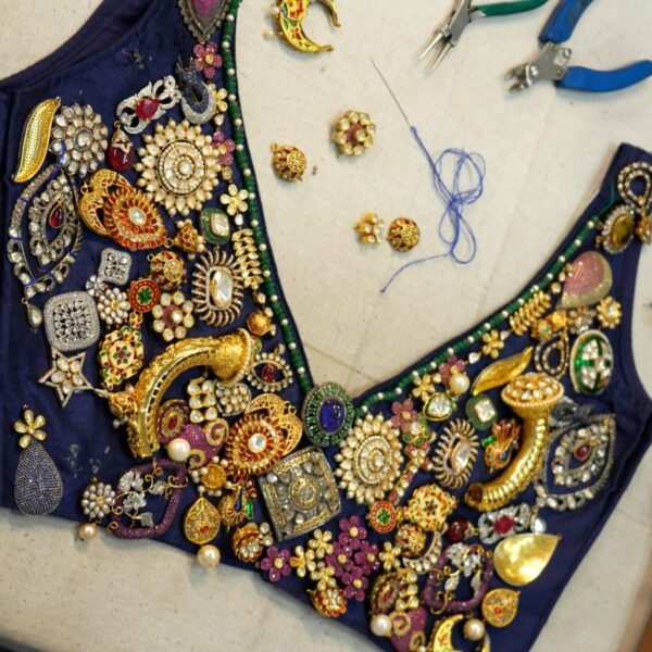 This bejewelled angrakha blouse is a tribute to…