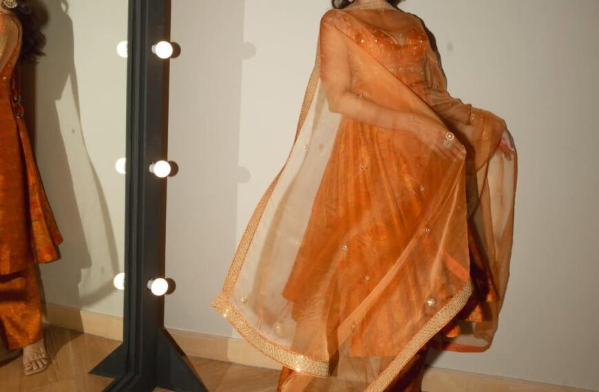 Triptii Dimri’s burnt-orange anarkali clusters&hellip;
