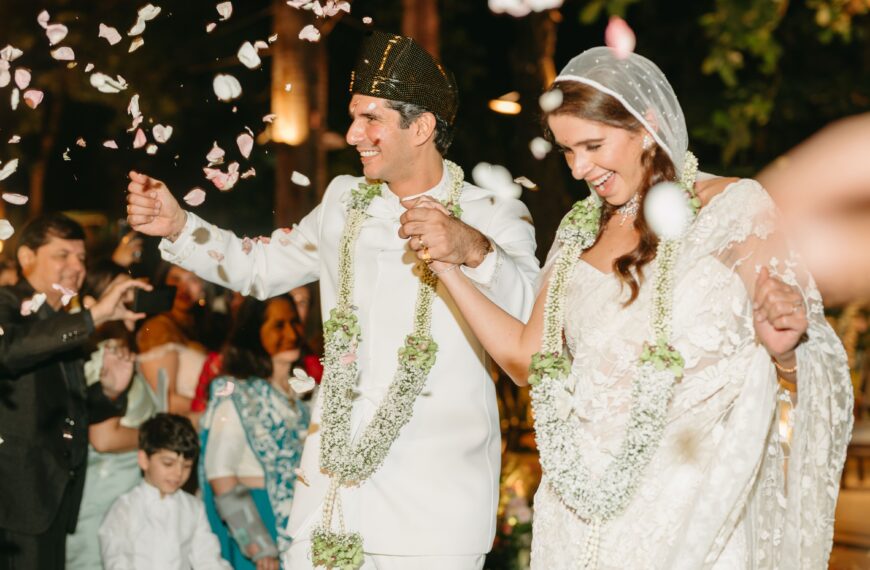 This traditional Parsi wedding in…