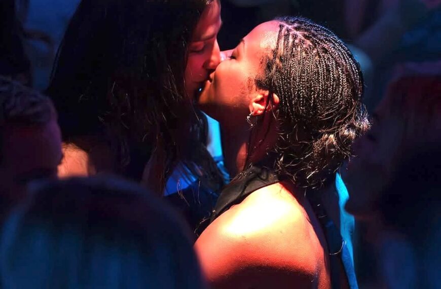 Is it okay to kiss your friends now?