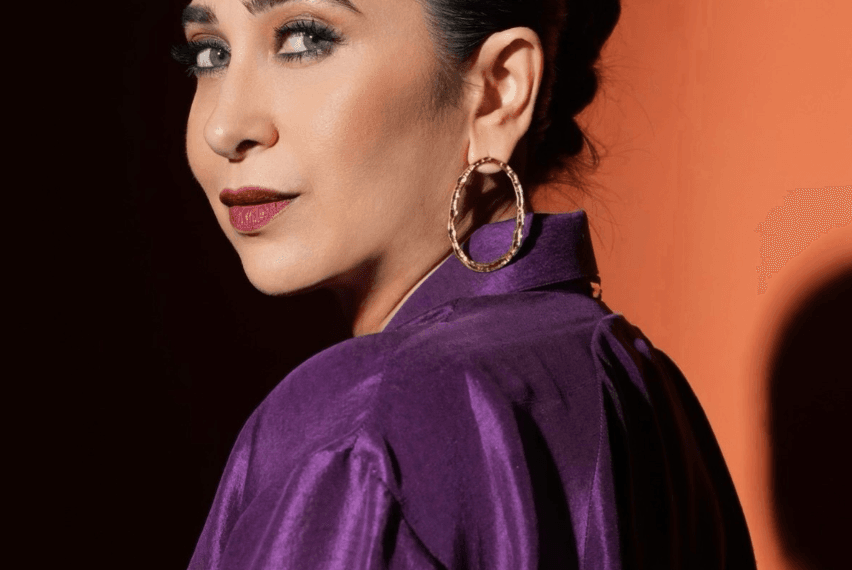 Karisma Kapoor’s plum pout and…