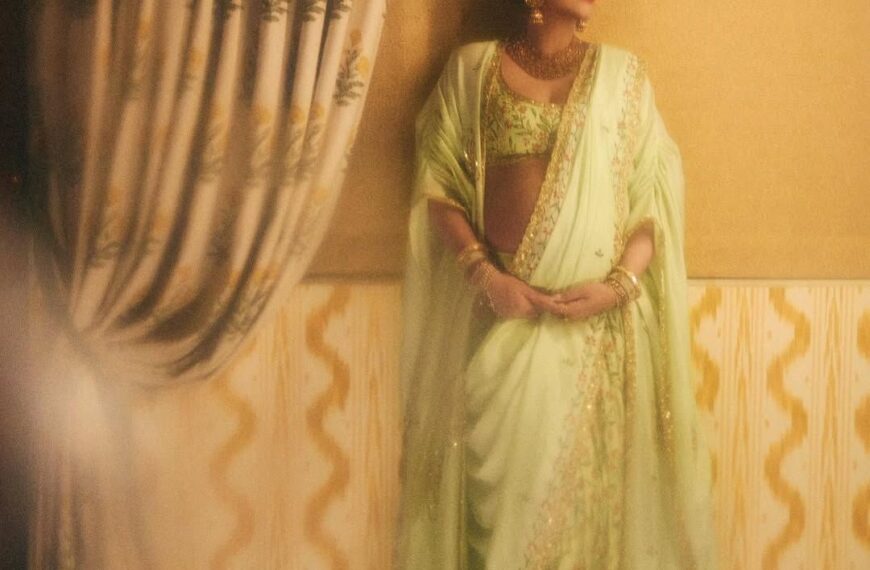 Sonam Kapoor’s hand-painted sari and…