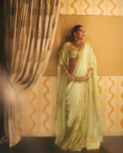 Sonam Kapoor’s lime Shehlaa Khan ensemble reworked Mughal&hellip;
