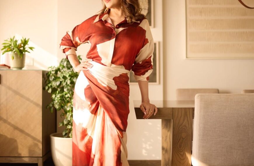 Madhuri Dixit Nene’s painterly ensemble&hellip;