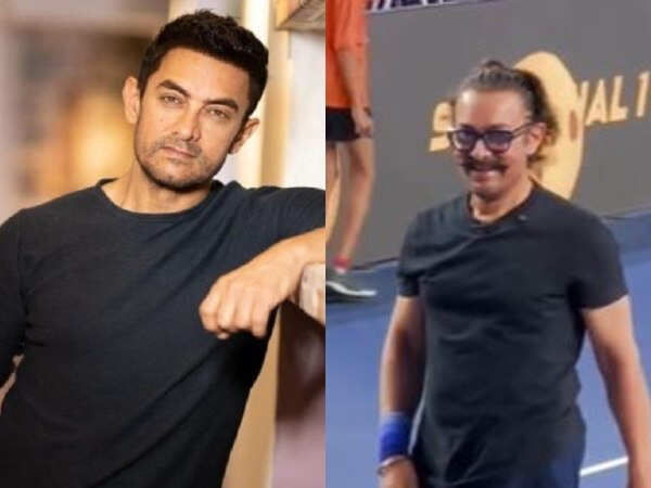 Watch: Aamir Khan Falls on The Court While Playing Pickleball