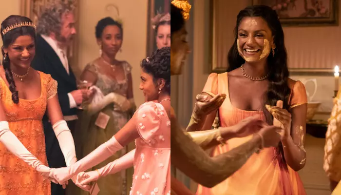 ‘Bridgerton’s’ Most Powerful Costumes Share A Secret Connection With 200-Year-Old Indian Textiles