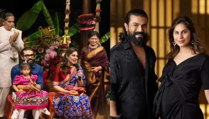 First Glimpse Of Ram Charan And Upasana’s Newborn Twins From Their Namkaarn Ceremony