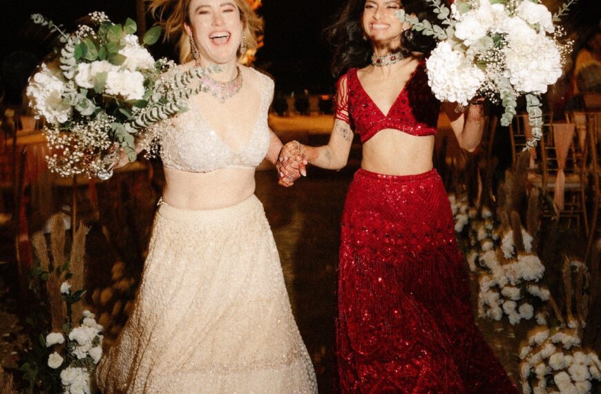 The brides exchanged vows at&hellip;