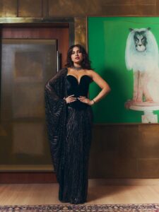 Bhumi Pednekkar wears a corset sari embellished with&hellip;