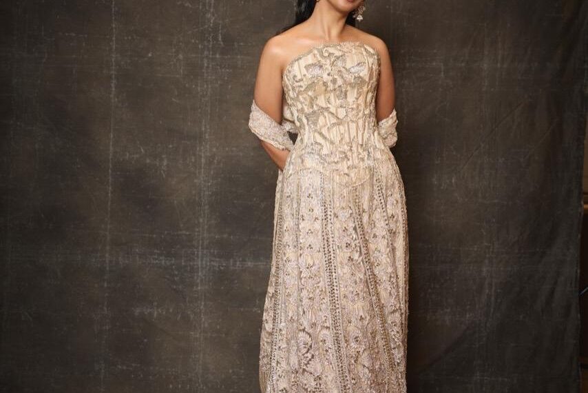 Isha Ambani’s champagne corset and&hellip;