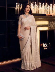 Nita Ambani’s off-white sari builds its impact through&hellip;