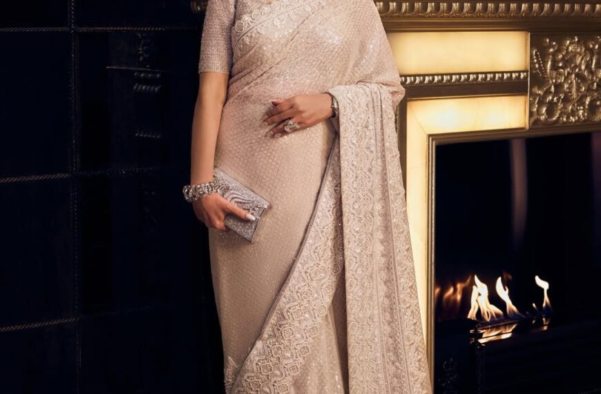 Nita Ambani’s off-white sari builds&hellip;