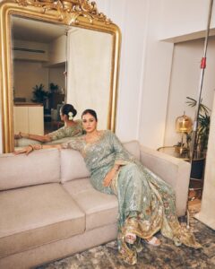 Tabu’s Rimple and Harpreet sari glints with Art&hellip;