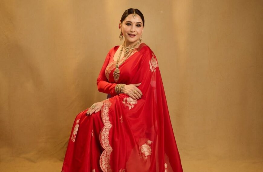 Madhuri Dixit Nene paired her&hellip;