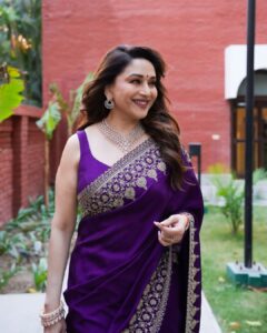Madhuri Dixit Nene’s Mrunalini Rao silk sari is&hellip;