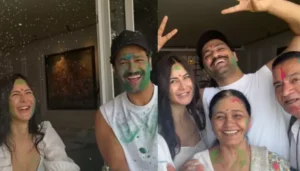 Katrina Kaif And Vicky Kaushal Celebrate First Holi&hellip;