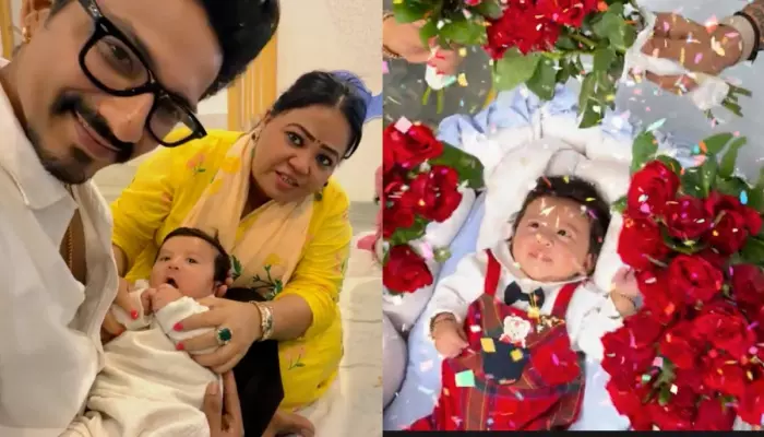 Bharti Singh Reveals Her Newborn Son, Kaju’s Face On ‘Chaitra Navratri’, He Looks Exactly Like Gola