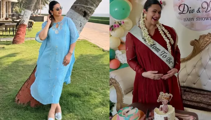 Divyanka Tripathi’s Baby Shower, 41-Year-Old Mom-To-Be Flaunts Gajra, Cradles Fully-Grown Baby Bump