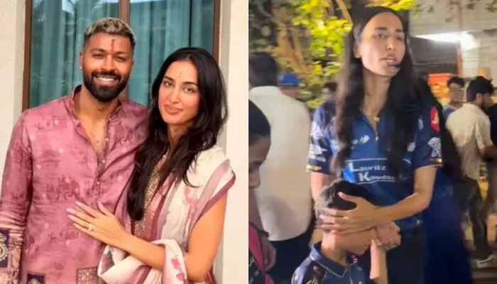 Hardik Pandya’s Gf, Mahieka Sharma ‘Protects’ His Son, Agastya From Photographers, ‘No Flashes..’