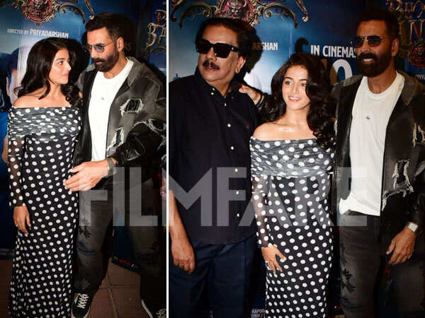 PHOTOS: Bhooth Bangla Stars Akshay Kumar Wamiqa Gabbi and More Promote Tu Hi Disda