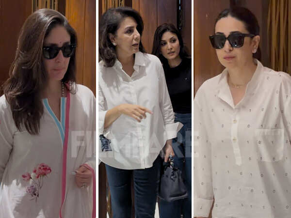 PHOTOS: Kareena Kapoor Khan Karisma Kapoor Neetu Kapoor and More at Manish Malhotras Residence