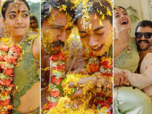 Inside Vijay Deverakonda and Rashmika Mandannaâs Colourful Haldi&hellip;