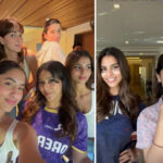 Suhana Khan Poses With Ananya Panday and Shanaya Kapoor During KKR Vs MIs Match